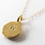 Personalized Initial Necklace,  Monogram Necklace14kt Gold Filled Necklace Gift for Her